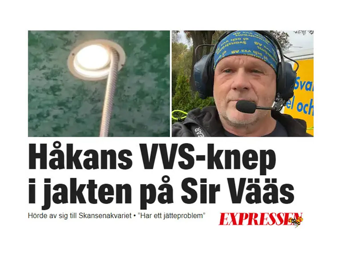 Svanströms hjälper Skansen att få tag på Sir Vääs 5 Svanströms El & VVS AB hjälper Skansen få tag på Sir Vääs